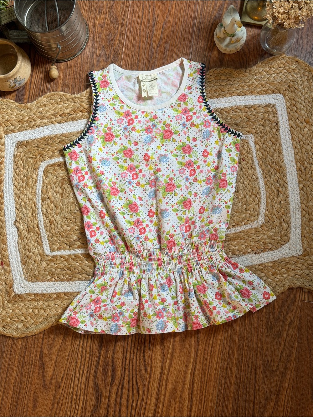 Kids Matilda Jane "In the Garden" tank top Size 8